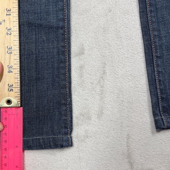 7 For All Mankind Bootcut Vintage Y2K Style 100% Cotton Denim Blue Jeans 29 - Picture 11 of 16